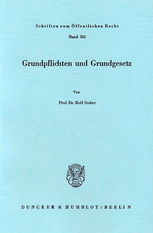 Grundpflichten und Grundgesetz.