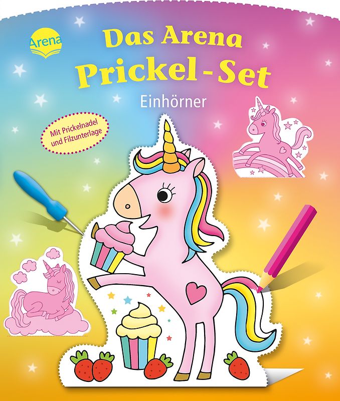 Das Arena Prickel-Set. Einhörner