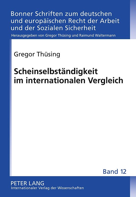 Scheinselbstaendigkeit im internationalen Vergleich