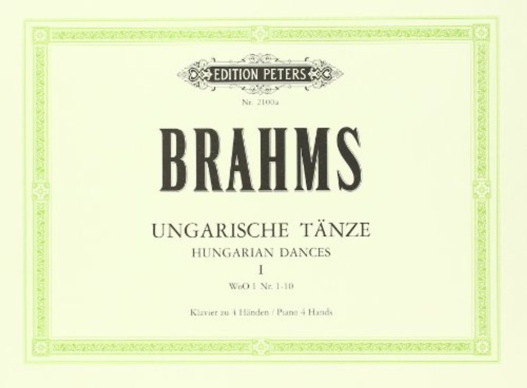 Ungarische Tänze (original) Band 1: für Klavier zu vier Händen - Johannes Brahms