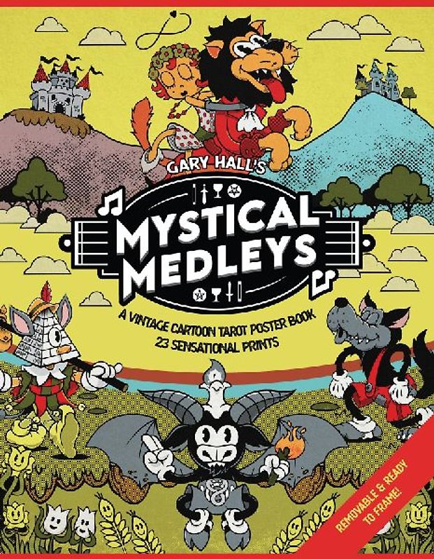 Mystical Medleys: A Vintage Cartoon Tarot Poster Book