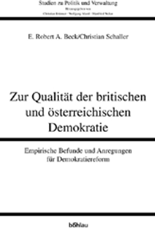 Zur Qualität der britischen und österreichischen Demokratie