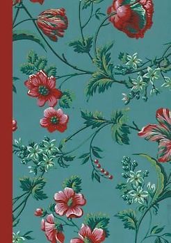 Carnet Ligné Motif Fleurs, Papier Peint 18e