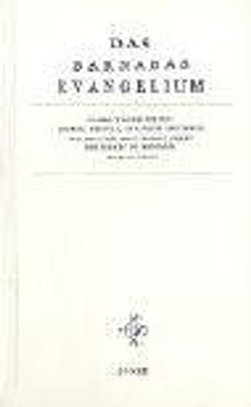 Das Barnabas Evangelium