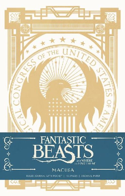 Fantastic Beasts and Where to Find Them: Macusa Hardcover Ruled Journal