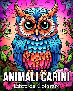 Animali Carini Libro da Colorare
