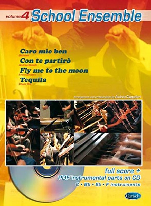 School Ensemble, Volume 4: Noten, CD, Partitur, Stimme(n) für Klavier