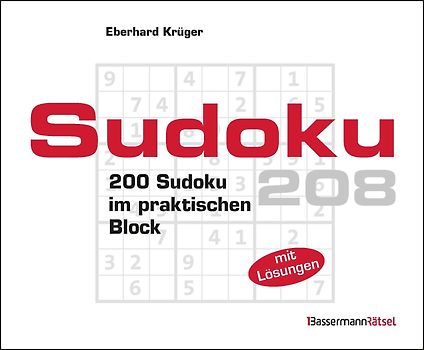 Sudokublock 208 (5 Exemplare à 2,99 €)