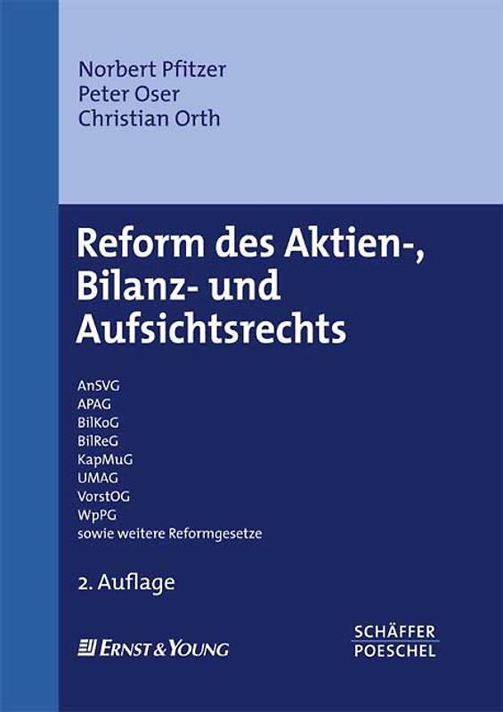 Reform des Aktien-, Bilanz- und Aufsichtsrechts