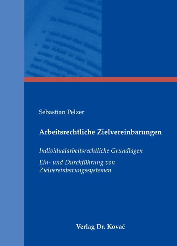 Arbeitsrechtliche Zielvereinbarungen