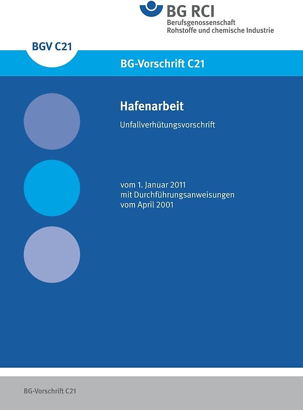 DGUV Vorschrift 36 - Hafenarbeit