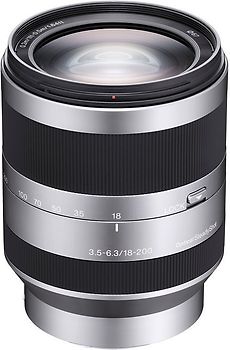 Sony 18-200 mm F3.5-6.3 OSS 67 mm Objectif  (adapté à Sony E-mount) argent