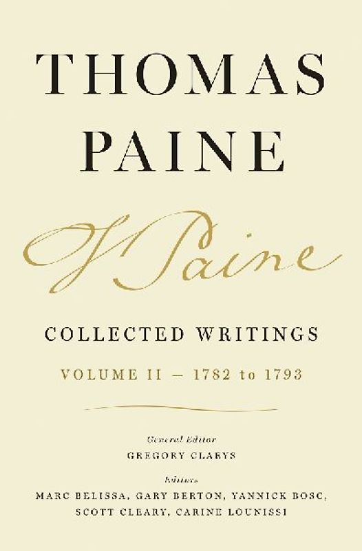 Thomas Paine Collected Writings, Volume 2