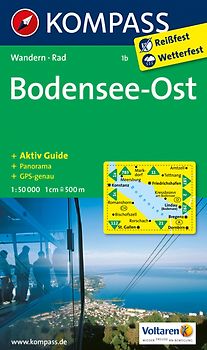 KOMPASS Wanderkarte Bodensee Ost