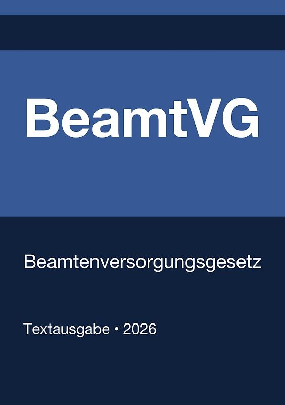 BeamtVG - Beamtenversorgungsgesetz (Deutschland) 2026