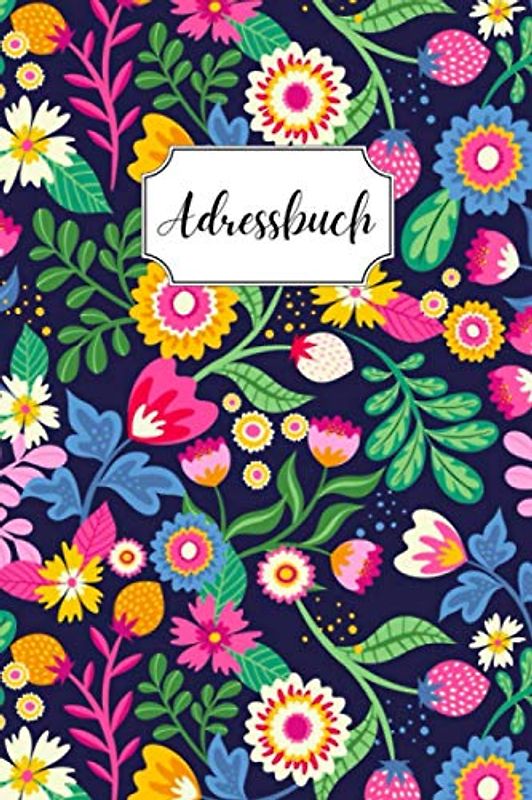 Adressbuch: Telefonbuch mit Inhaltsverzeichnis, A bis Z | A5 Format, praktisches Heft | Original | 728 Kontakte