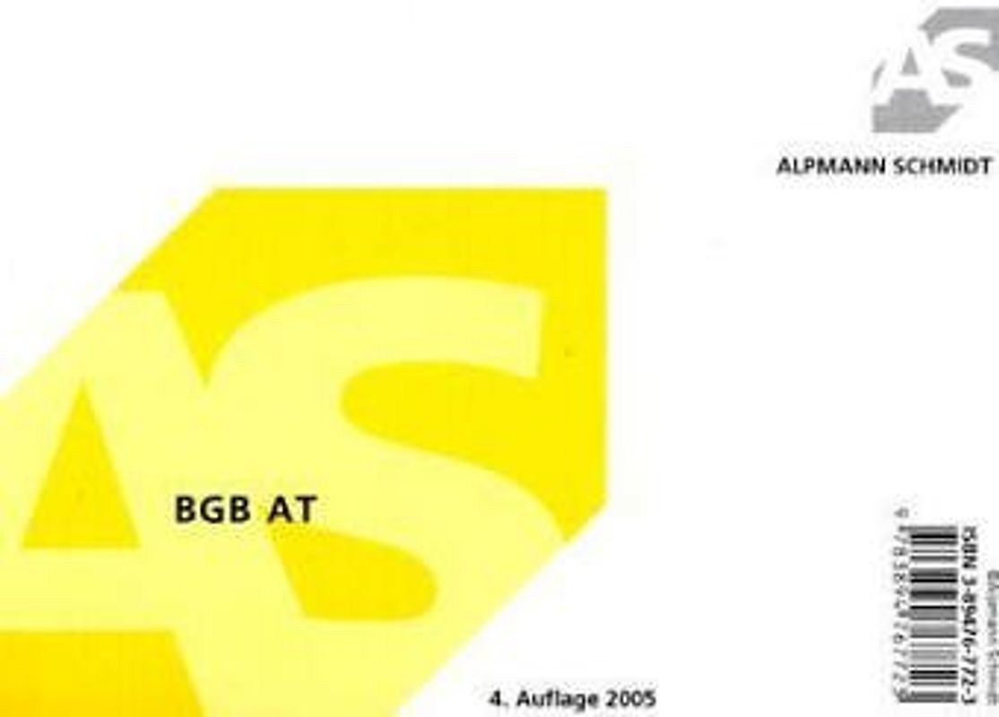 BGB Allgemeiner Teil