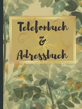 Telefonbuch & Adressbuch: Telefonbuch DIN A4 Register A-Z alphabetisch | Gebunden