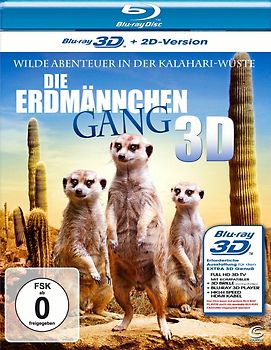 Die Erdmännchen Gang - Wilde Abenteuer in der Kalahari Wüste 3D [inkl. 2D Version] 3D Blu-ray Disc