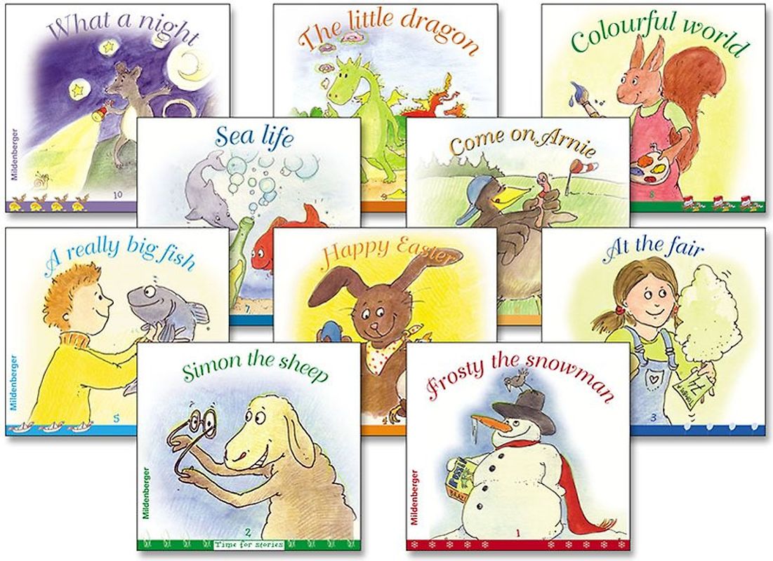 Time for stories. Pfiffige Bild-Text-Hefte für Klasse 3 bis 6 / Paket – Time for stories, Heft 1 – 10, Komplettbezug (je Heft 5 Exemplare)