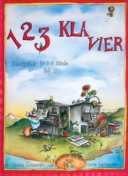 1 2 3 Kla-Vier. Heft 2: Klavierschule für 2-8 Hände - Claudia Ehrenpreis