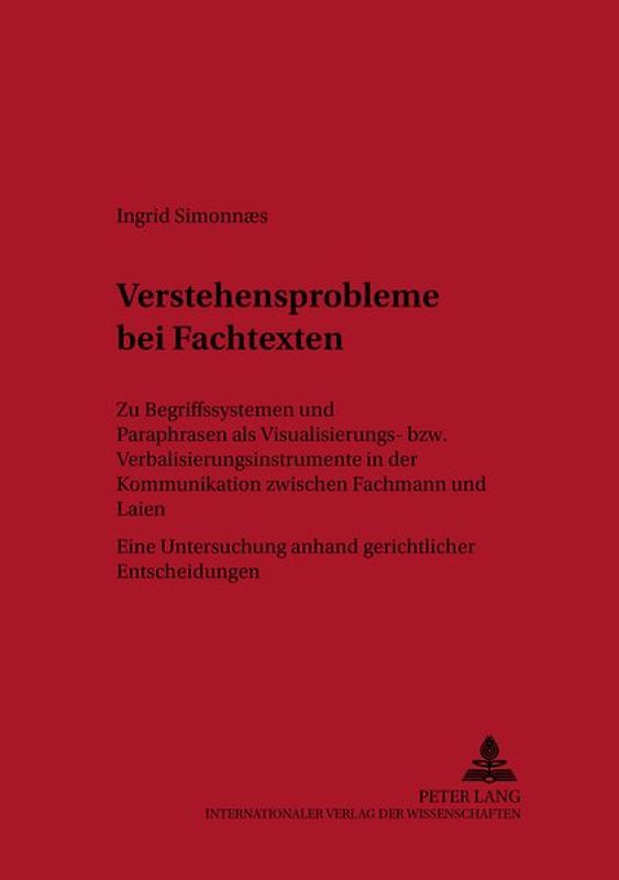 Verstehensprobleme bei Fachtexten