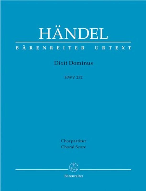 Dixit Dominus HWV 232. Chorpartitur - Georg Friedrich Händel