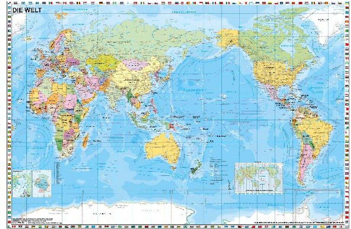 Weltkarte pazifikständisch politisch