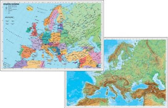 Europa physisch /politisch. DUO-Schreibunterlage