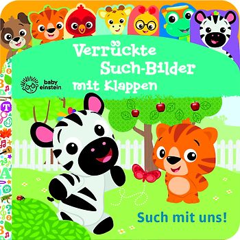 Baby Einstein - Verrückte Such-Bilder mit Klappen - Such mit uns! - Pappbilderbuch mit 17 Klappen - Wimmelbuch für Kinder ab 18 Monaten