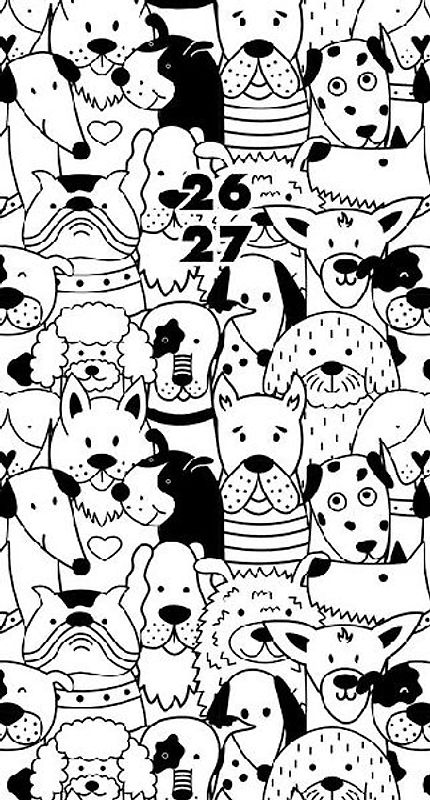 Woof 2-Year 2026-27 3.5 X 6.5 Monthly Pocket Planner