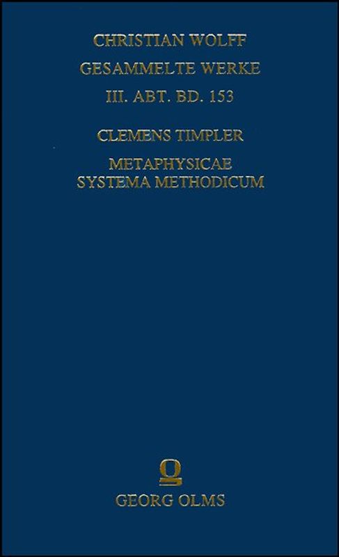 Metaphysicae systema methodicum
