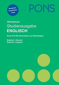 PONS Wörterbuch Studienausgabe Englisch