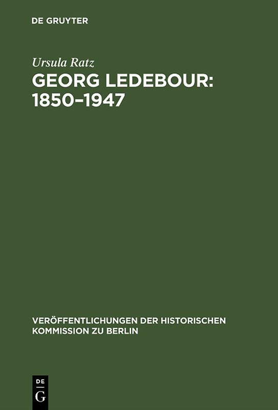 Georg Ledebour: 1850–1947