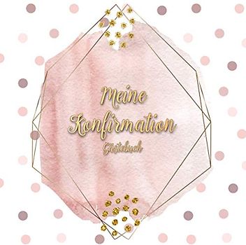 KONFIRMATION GÄSTEBUCH: Erinnerungsbuch zum Eintragen von Glückwünschen | christliches Geschenkbuch | Gästebuch zur Konfirmation | Tischdeko zur Konfirmation