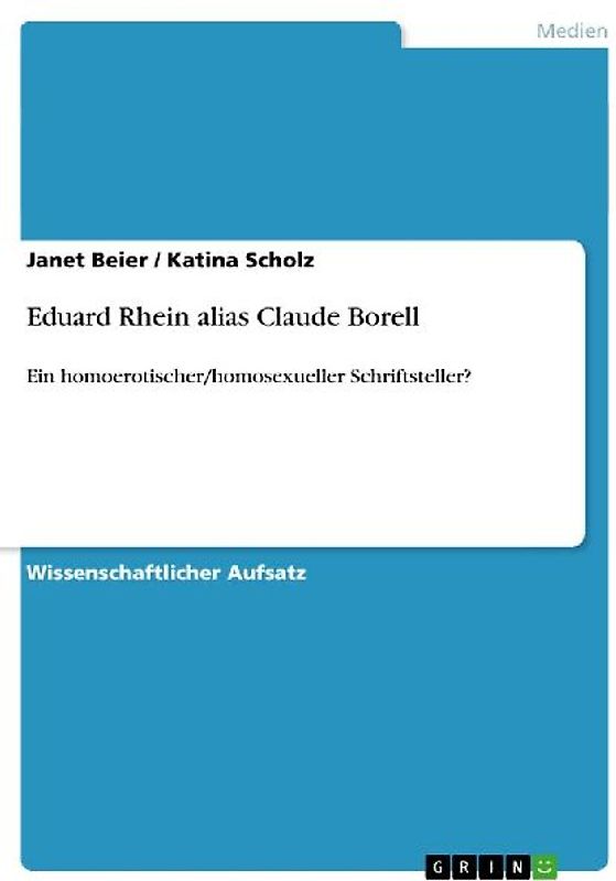 Eduard Rhein alias Claude Borell