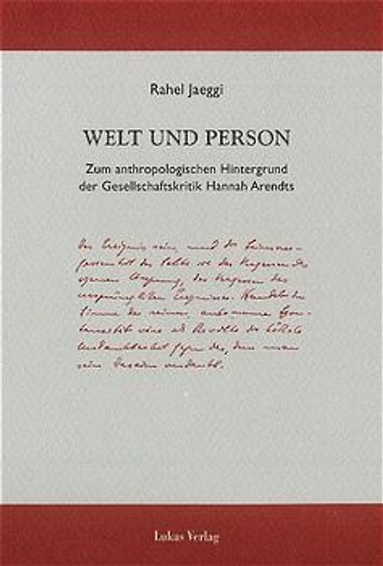 Welt und Person