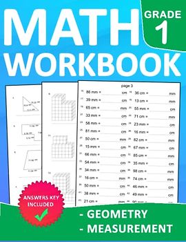 Geometry & Measurement Math Workbook for Grade 1 With Answers: Geometry & Measurement Math Practice Workbook For kids Ages 6-7 With More 1000 ... Exercises Book For Homeschool or Classroom