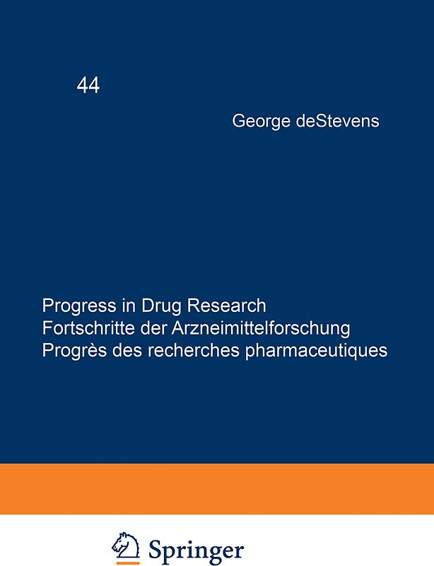 Progress in Drug Research / Fortschritte der Arzneimittelforschung / Progrès des recherches pharmaceutiques
