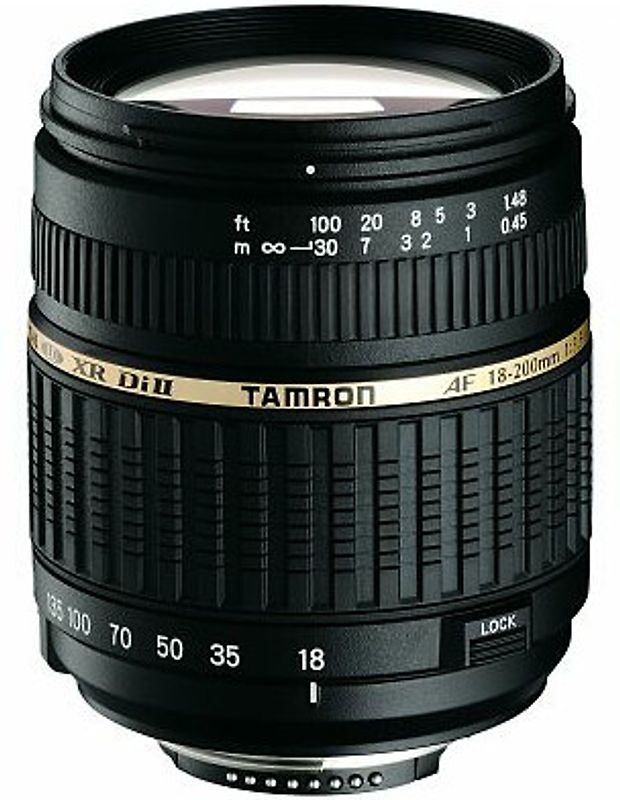 Tamron AF 18-200 mm F3.5-6.3 ASL Di IF LD XR II Macro 62 mm Objectif  (adapté à Nikon F) noir
