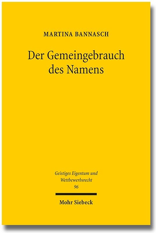 Der Gemeingebrauch des Namens