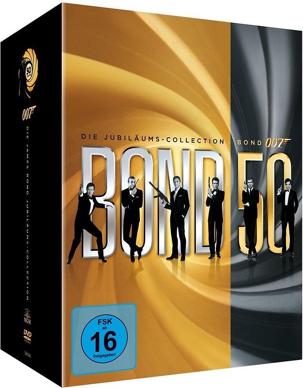 Die Jubiläums-Collection incl. Skyfall : James Bond - Bond 50 Jahre : 23 DVDs DVD