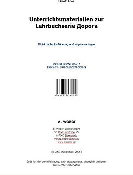 Unterrichtsmaterialien zur Russisch-Lehrbuchreihe "Doroga w Rossiju" 1 und 2