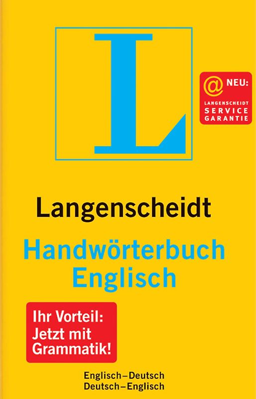 Langenscheidt Handwörterbücher. Englisch-Deutsch /Deutsch-Englisch. Wörterbuch mit Grammatik