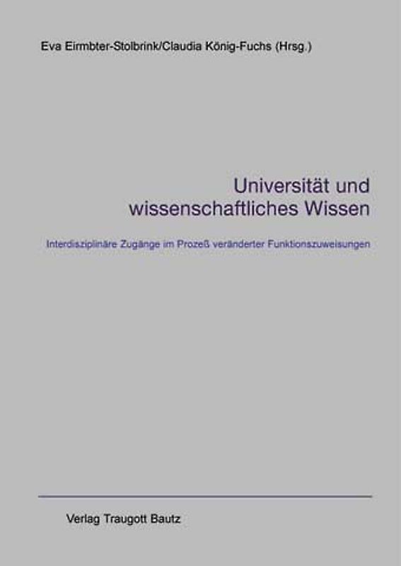 Universität und wissenschaftliches Wissen