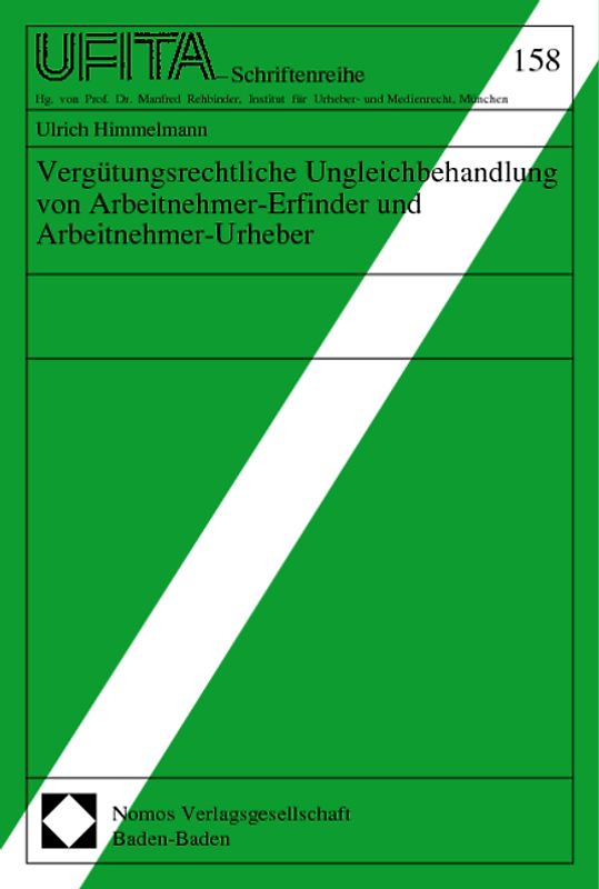 Vergütungsrechtliche Ungleichbehandlung von Arbeitnehmer-Erfinder und Arbeitnehmer-Urheber