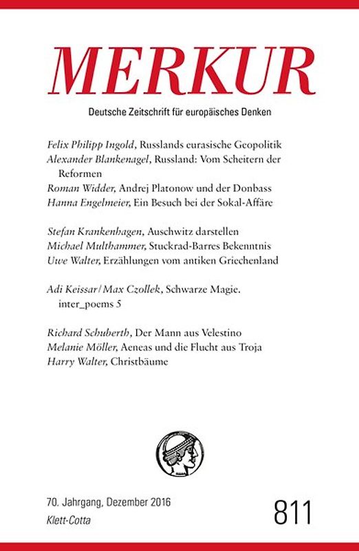 MERKUR Deutsche Zeitschrift für europäisches Denken - 2016-12