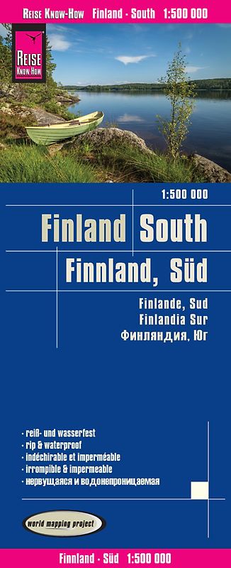 Reise Know-How Landkarte Finnland, Süd (1:500.000)