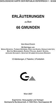 Erläuterungen zu Blatt 66 Gmunden