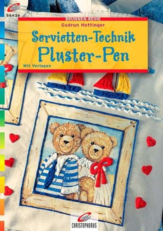 Serviettentechnik Pluster-Pen. Mit Vorlagen